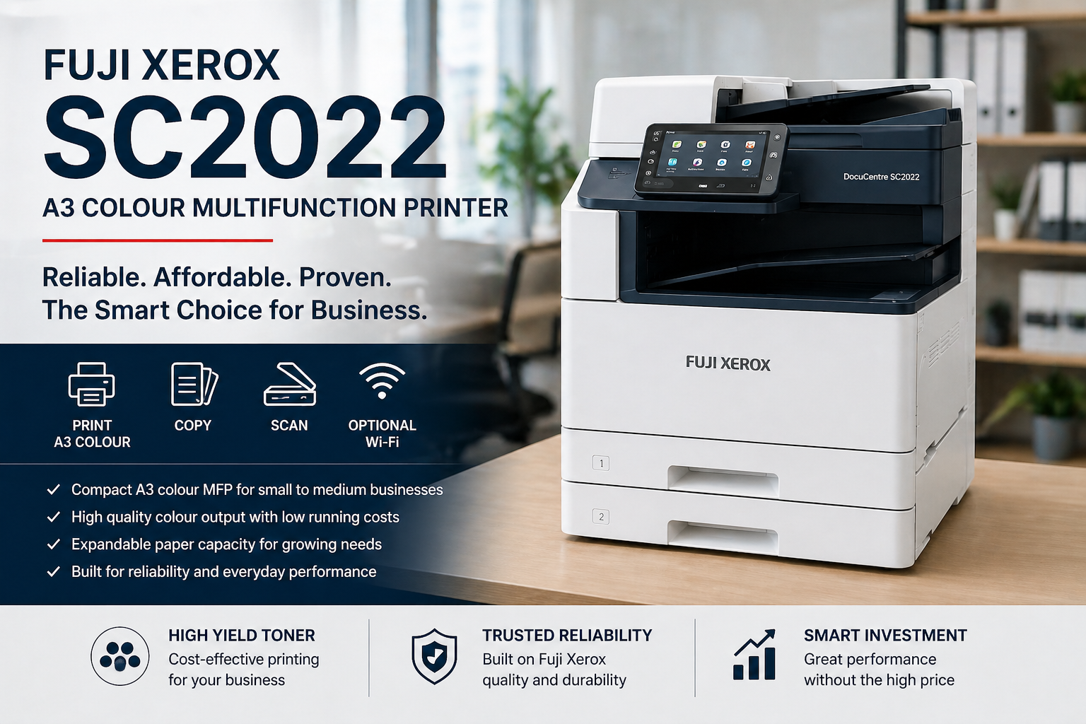 Fuji Xerox SC2022 A3 Colour MFP Review | New, Demo & Refurbished Options