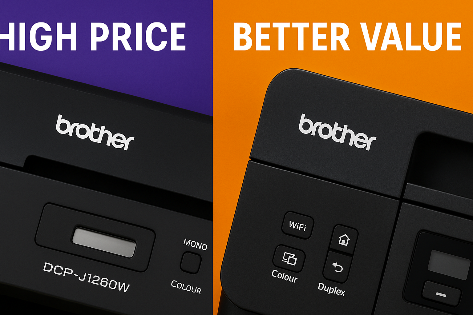 Why Brother DCP-J1310DW Is Smarter Than the DCP-J1260W — Better Features, Lower Price