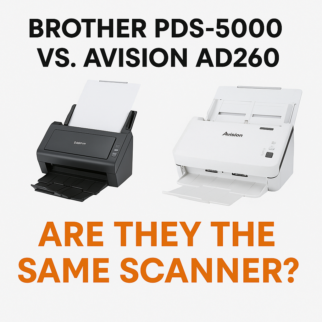 Brother PDS-5000 vs. Avision AD260: Are They the Same Scanner ?