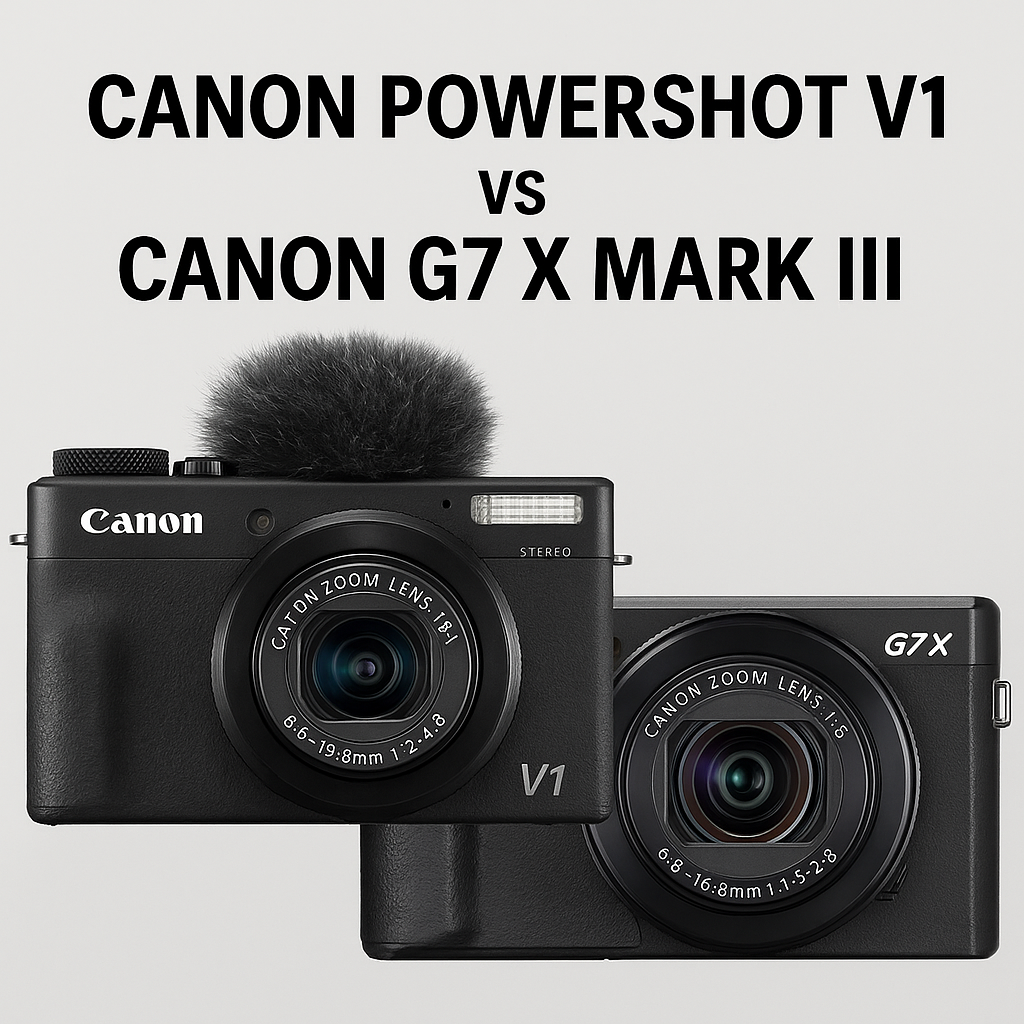Canon PowerShot V1 vs G7X Mark III: Why the V1 Is the Vlogger’s Best Choice in 2025
