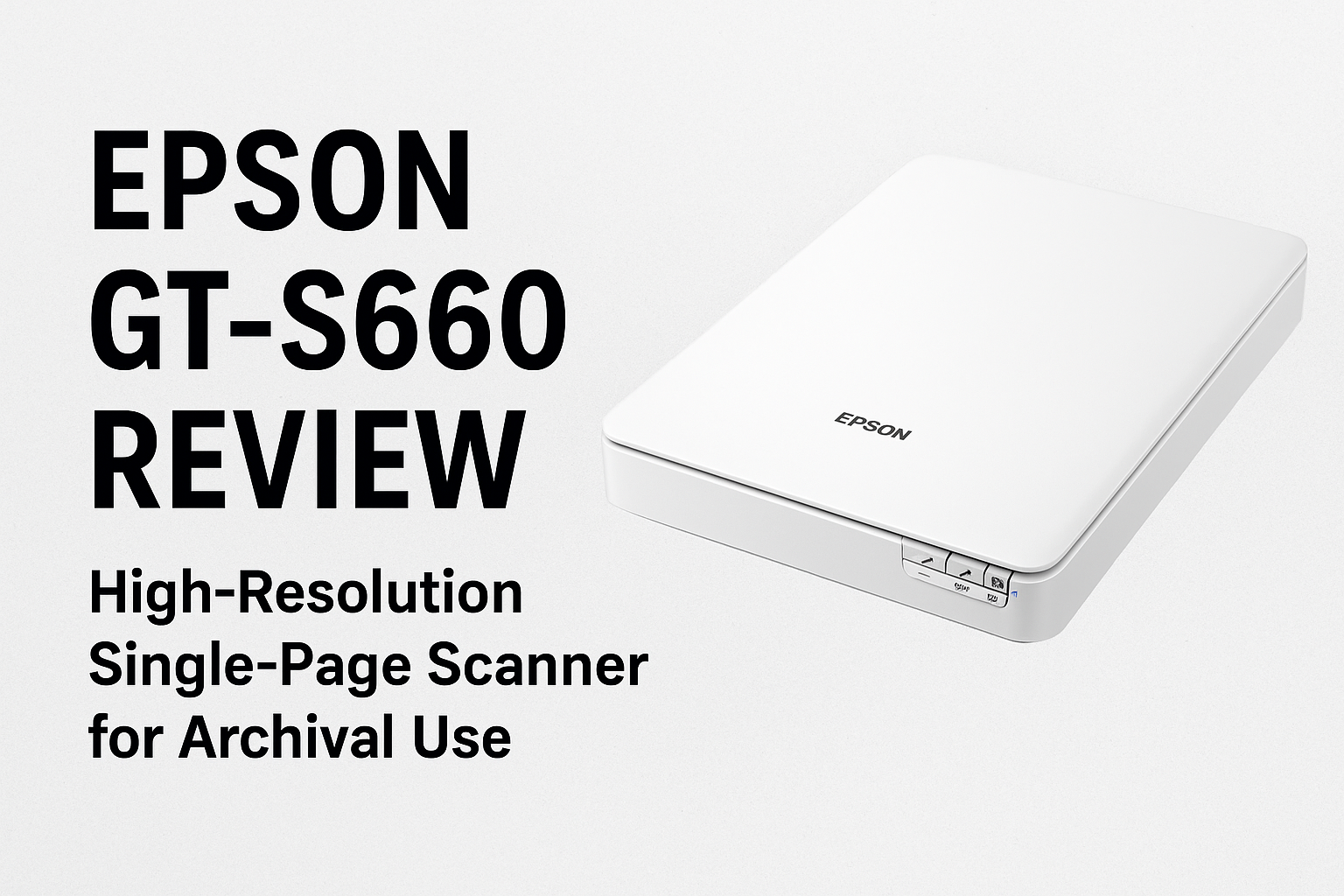 Epson GT-S660 Photo Scanner Review: Japan Model with USB 3.0