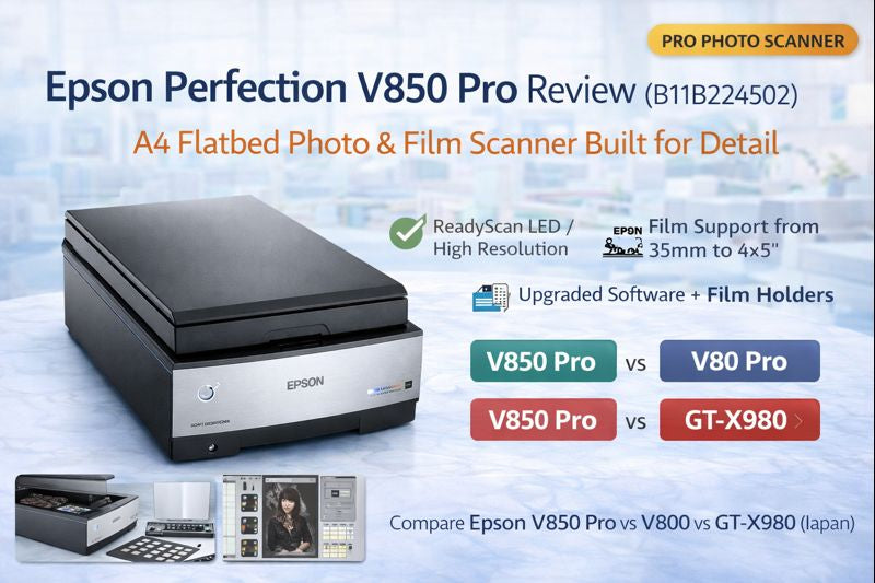 Epson Perfection V850 Pro Review: A4 Flatbed Photo & Film Scanner Built for Detail