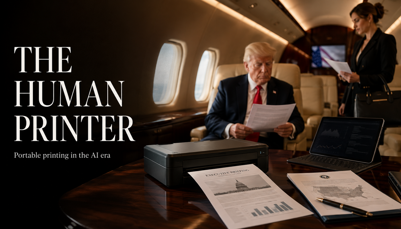 Trump’s “Human Printer”: Why Portable Printers Still Matter in the AI Era