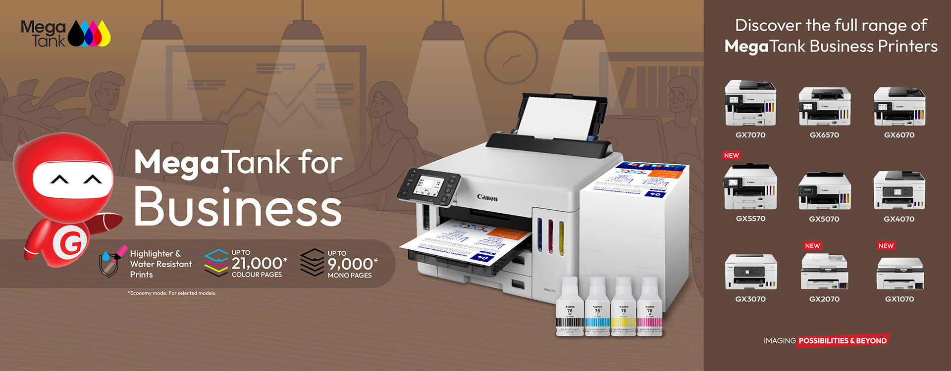 Canon MegaTank Continuous Ink Tank Printers