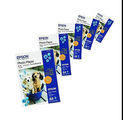 5x Epson Everyday Glossy Cast Paper - 4" x 6", 20 Sheets 190GSM (S042186)