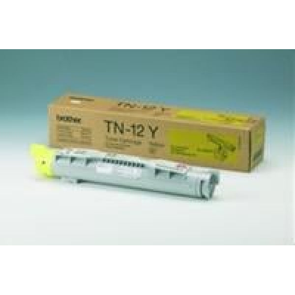 1 X Genuine Brother Tn-12Y Yellow Toner Cartridge -