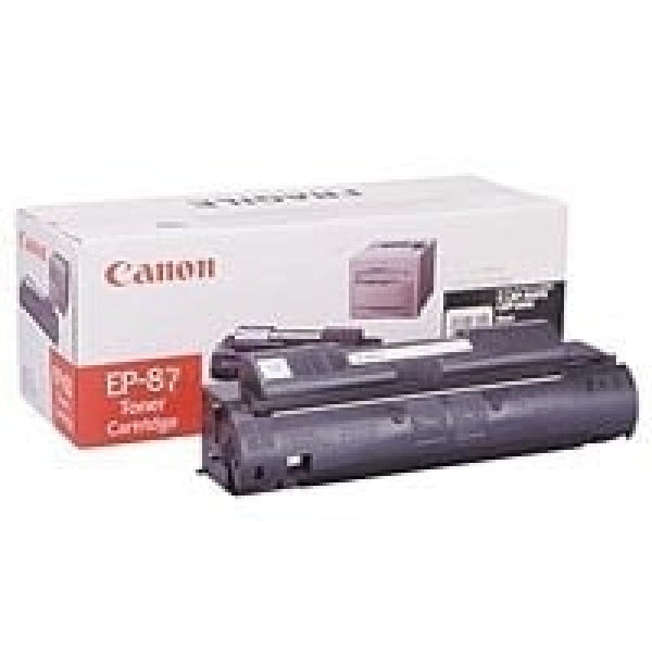 1 X Genuine Canon Ep-87Bk Black Toner Cartridge -
