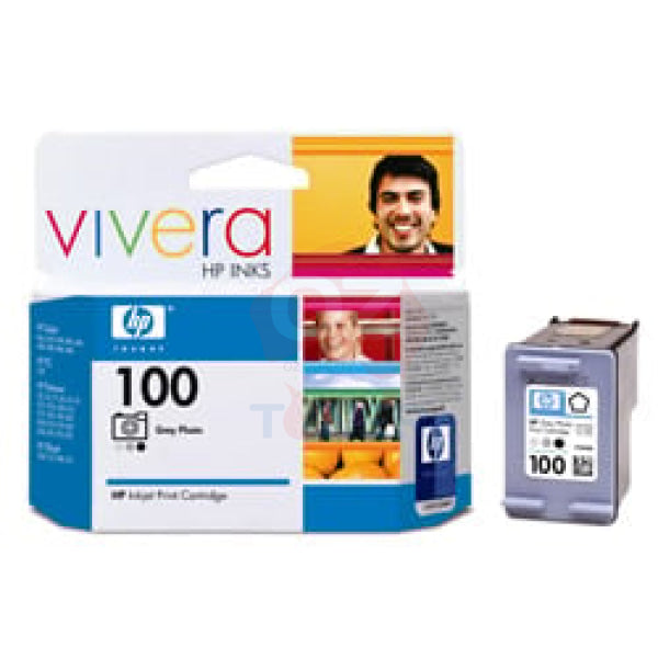 1 X Genuine Hp 100 Grey Ink Cartridge C9368Aa -