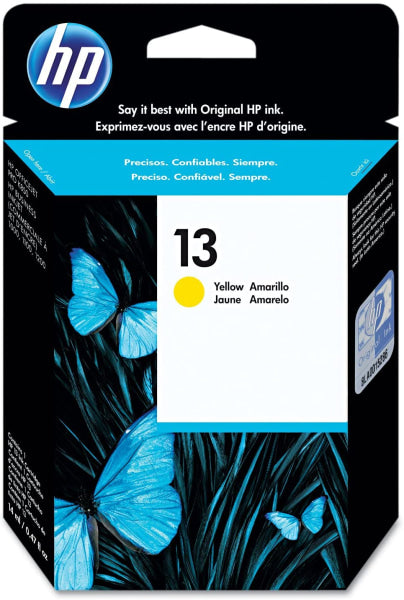 1 X Genuine Hp 13 Yellow Ink Cartridge C4817A -