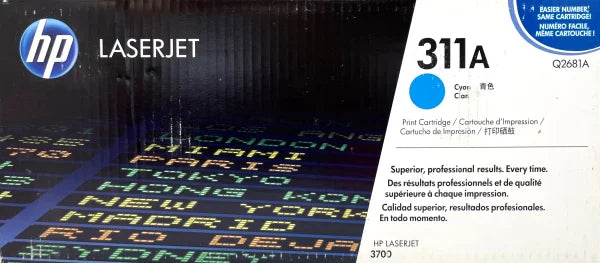 1 X Genuine Hp Q2681A Cyan Toner Cartridge 311A -