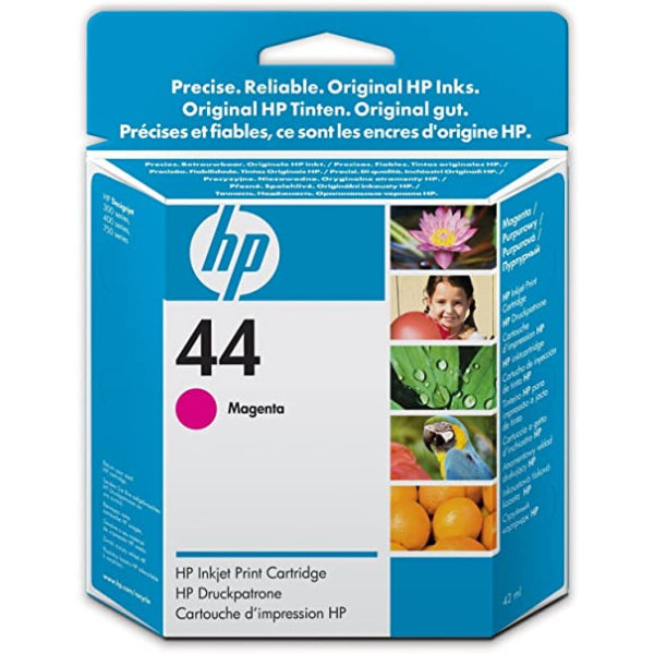 1 X Genuine Hp 44 Magenta Ink Cartridge 51644Ma -