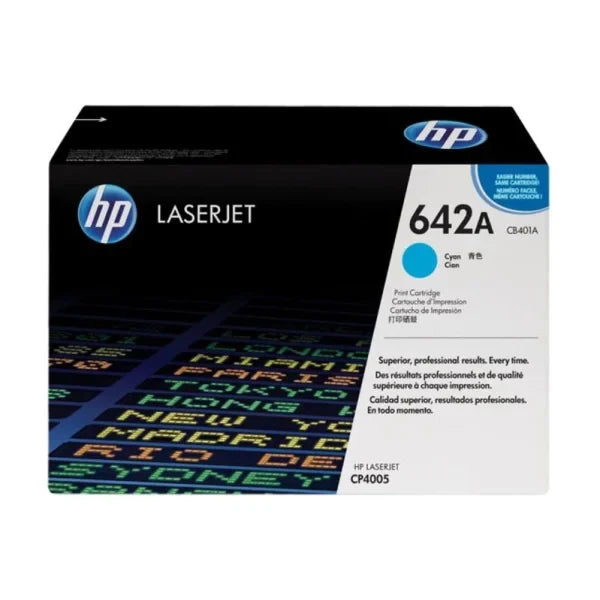 1 X Genuine Hp Cb401A Cyan Toner Cartridge 642A -