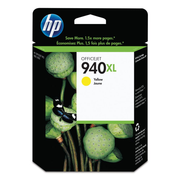 1 X Genuine Hp 940Xl Yellow Ink Cartridge C4909Aa -