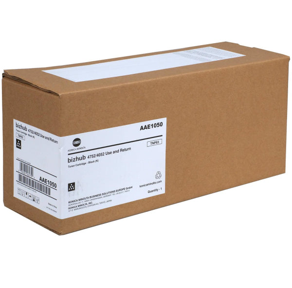 1 X Genuine Konica Minolta Bizhub 4052 4752 Toner Cartridge Tnp63 Aae1090 -