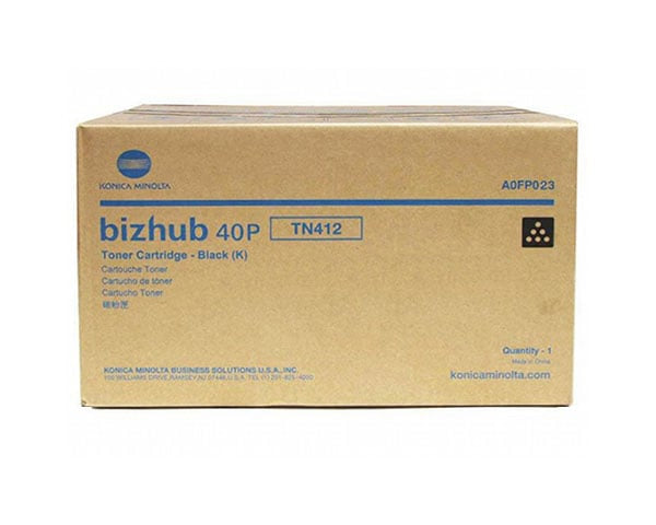 1 X Genuine Konica Minolta Bizhub 40P Toner Cartridge Tn412 A0Fp023 -