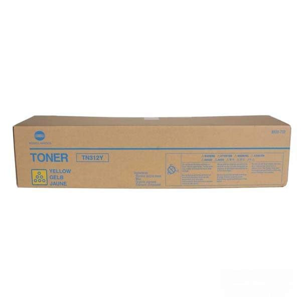 1 X Genuine Konica Minolta Bizhub C352 Yellow Toner Cartridge Tn312Y 8938706 -