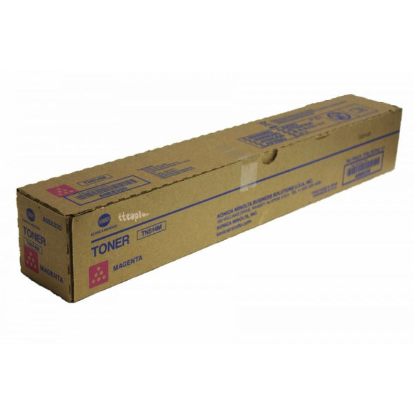 1 X Genuine Konica Minolta Bizhub C458 C558 C658 Magenta Toner Cartridge Tn514M A9E8390 -