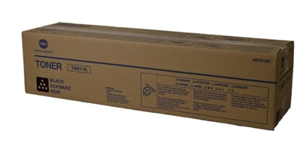 1 X Genuine Konica Minolta Bizhub C550 C650 Black Toner Cartridge Tn611K A070150 -