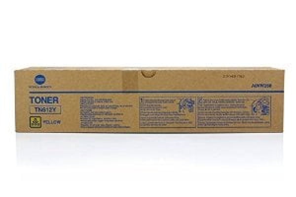 1 X Genuine Konica Minolta Bizhub Pro C5501 C6501 Yellow Toner Cartridge Tn612Y A0Vw250 -