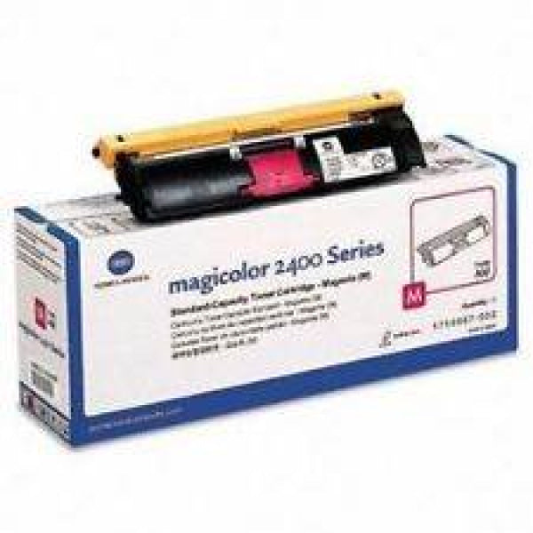1 X Genuine Konica Minolta Magicolor 2400 2500 Magenta Toner Cartridge 1710590006 -