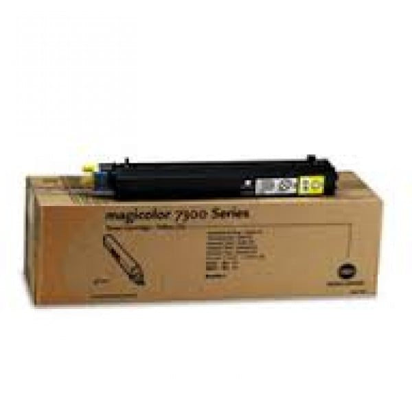 1 X Genuine Konica Minolta Magicolor 7300 Yellow Toner Cartridge 1710530002 -