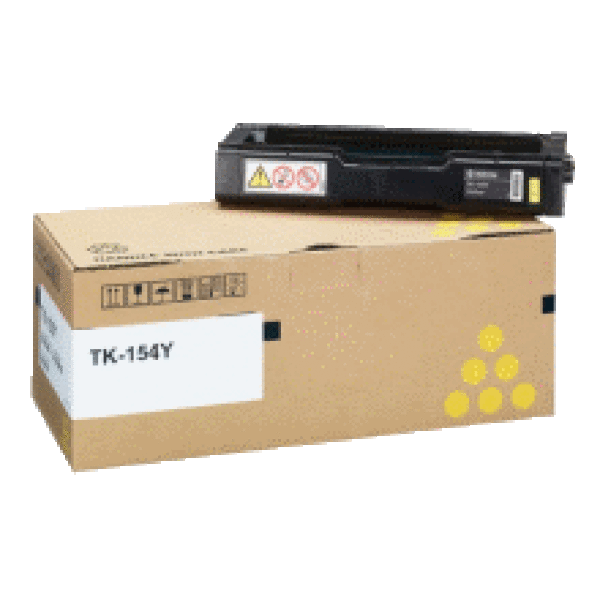 1 X Genuine Kyocera Tk-154Y Yellow Toner Cartridge Fs-C1020Mfp -