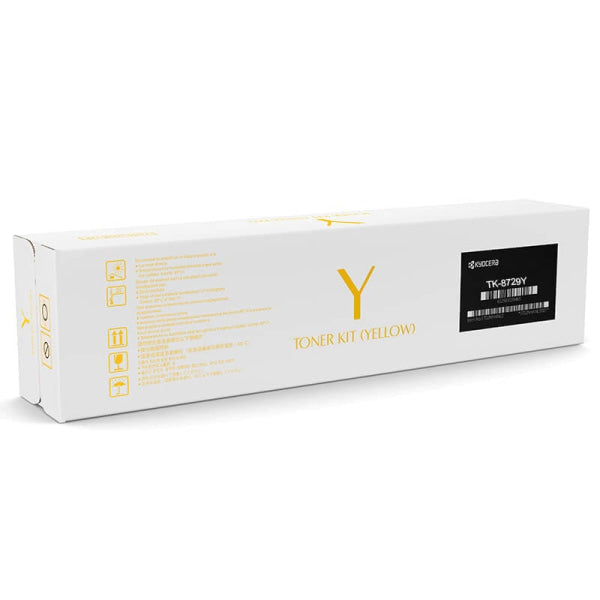 1 X Genuine Kyocera Tk-8729Y Yellow Toner Cartridge Taskalfa-7052Ci 8052Ci -