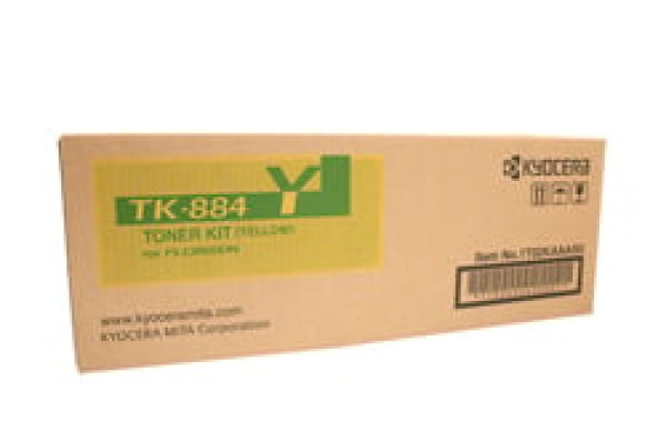 1 X Genuine Kyocera Tk-884Y Yellow Toner Cartridge Fs-C8500Dn -