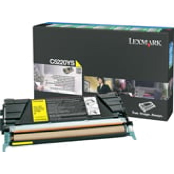 1 X Genuine Lexmark C522 C524 C532 C534 Yellow Toner Cartridge Standard Yield Return Program -