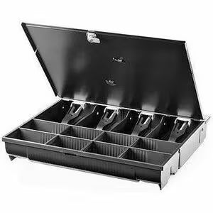 HP Standard Duty Till Insert with Lockable Lid QT458AA Cash Drawer Insert