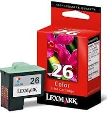 Genuine Lexmark No.26 Colour Ink Cartridge 275 Pages (10N0026A) 0.275K