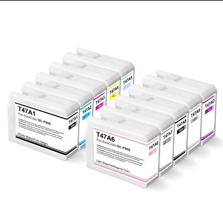 10x Pack Genuine Epson T47A1 T47A2 T47A3 T47A4 T47A5 T47A6 T47A7 T47A8 T47A9 T47AD Ink Cartridge Set