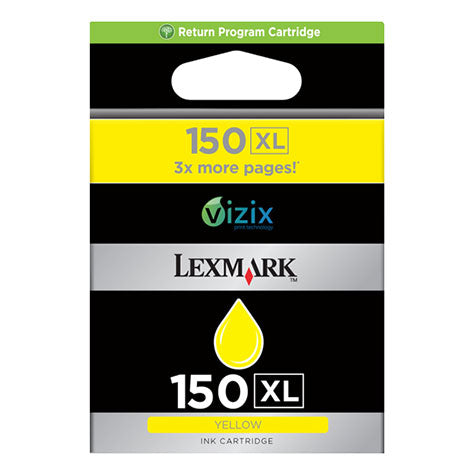 Lexmark No.150XL Compatible Yellow Ink Cartridge High Yield – 14N1618AAN