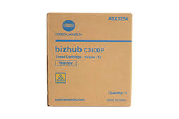1 X Genuine Konica Minolta Bizhub C3100P Yellow Toner Cartridge Tnp50Y A0X5294 -