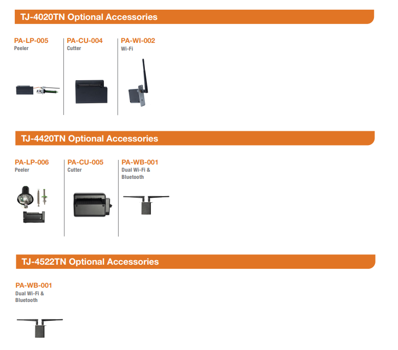 Brother TJ-4020TNWC Desktop Thermal Transfer Printer 203DPI Wi-Fi with Cutter (TJ-4020TNWC)