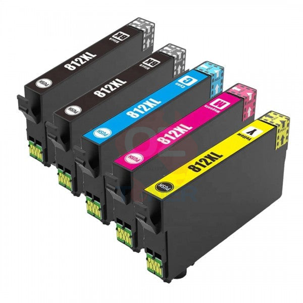 4X Pack Ct Premium Compatible Epson #812Xl Ink Cartridge Set (1B 1C 1M 1Y) High Yield -