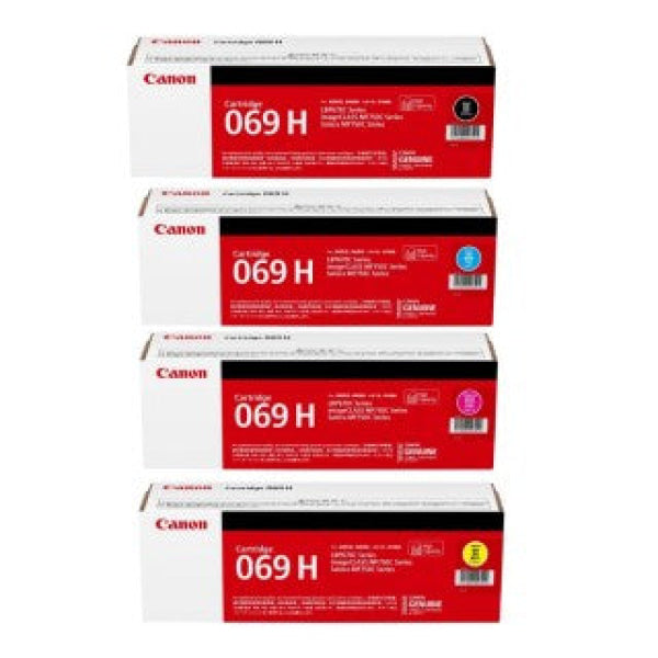 4X Pack Genuine Canon Cart069H C/M/Y/K High Yield Toner Cartridge Set For Lbp674Cx Mf756Cx -