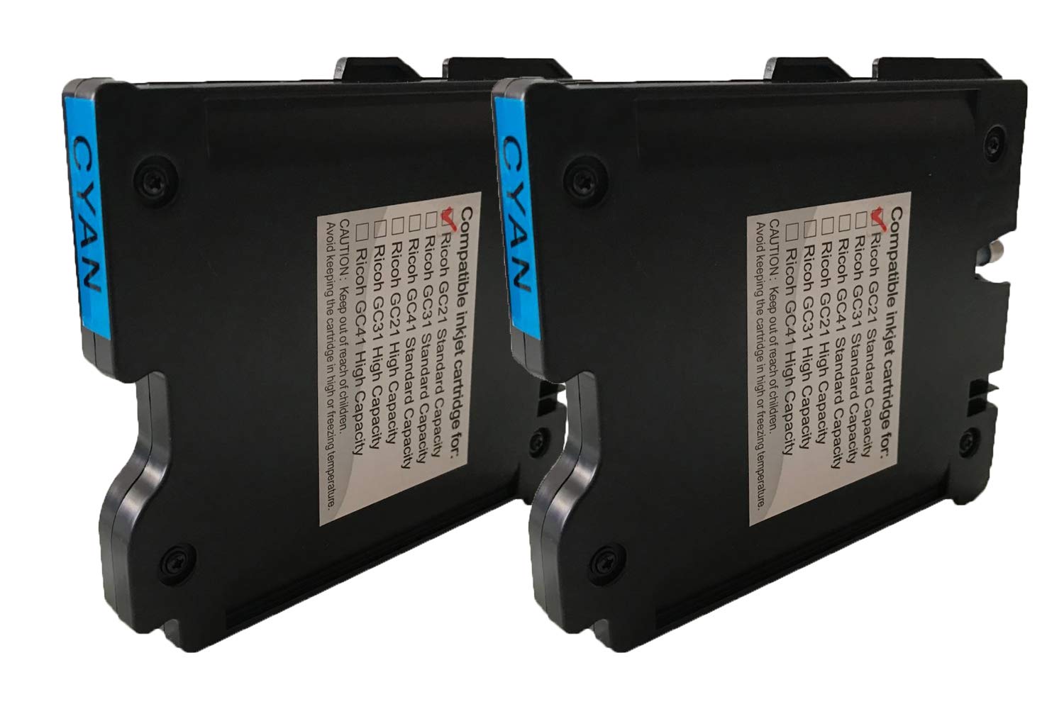 Genuine Ricoh Aficio GX-2500 GX-3000 GX-3050 GX-5050 GX-7000 Cyan Gel Ink Cartridge GC-21C