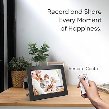 ViewSonic DPX704WH 7-Inch Digital Photo Frame 800×480 Display Auto Rotation White