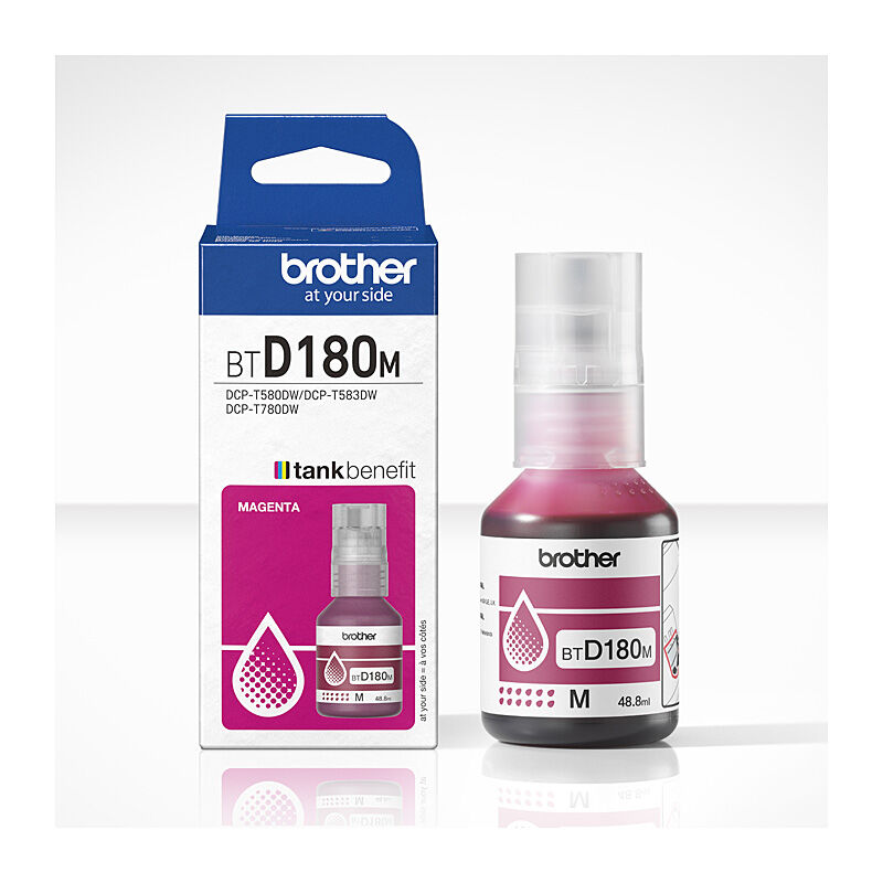 Genuine Brother BTD180M Magenta Ink Refill Bottle for DCP-T580DW DCP-T780DW 5K (48.8ml)