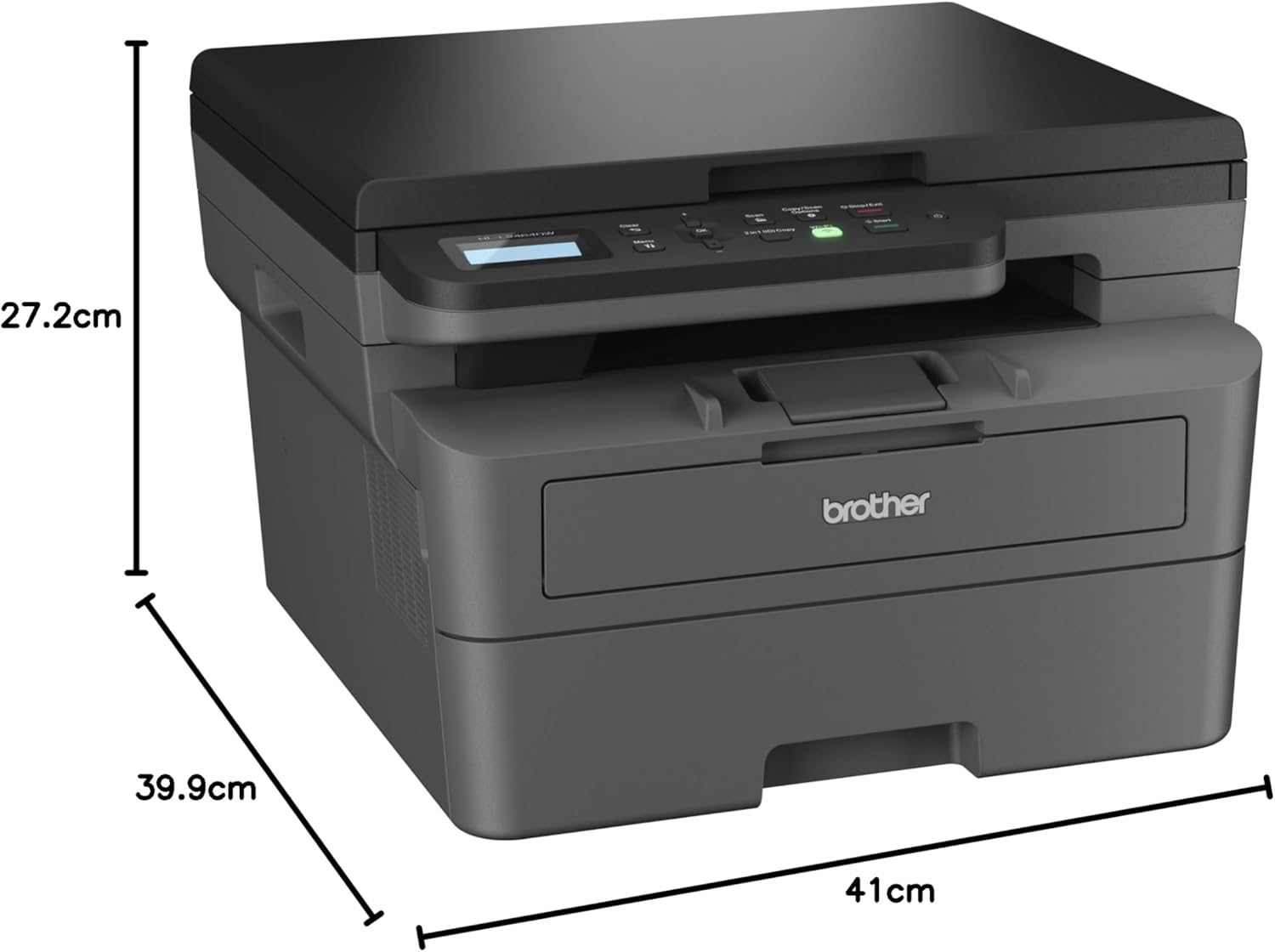 *NEW!* Brother HL-L2464DW Compact A4 Mono Laser Wireless Multifunction Printer+Duplex+AirPrint 34PPM TN2530