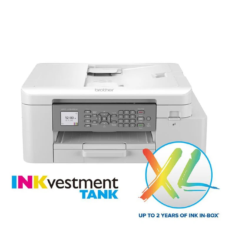Brother INKvestment MFC-J4340DW-XL A4 Ink Tank Multifunction Printer+WiFi w/ LC436XL Ink Set