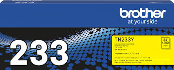 Genuine Brother TN233Y Yellow Toner Cartridge Standard Yield 1300 Pages Yield (NZ Only)