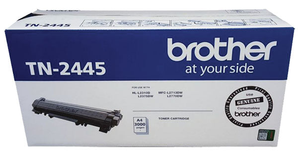 Genuine Brother TN-2445 BLACK High Yield Toner Cartridge for HL-L2310D MFC-L2770DW 3K Pages (NZ Only)