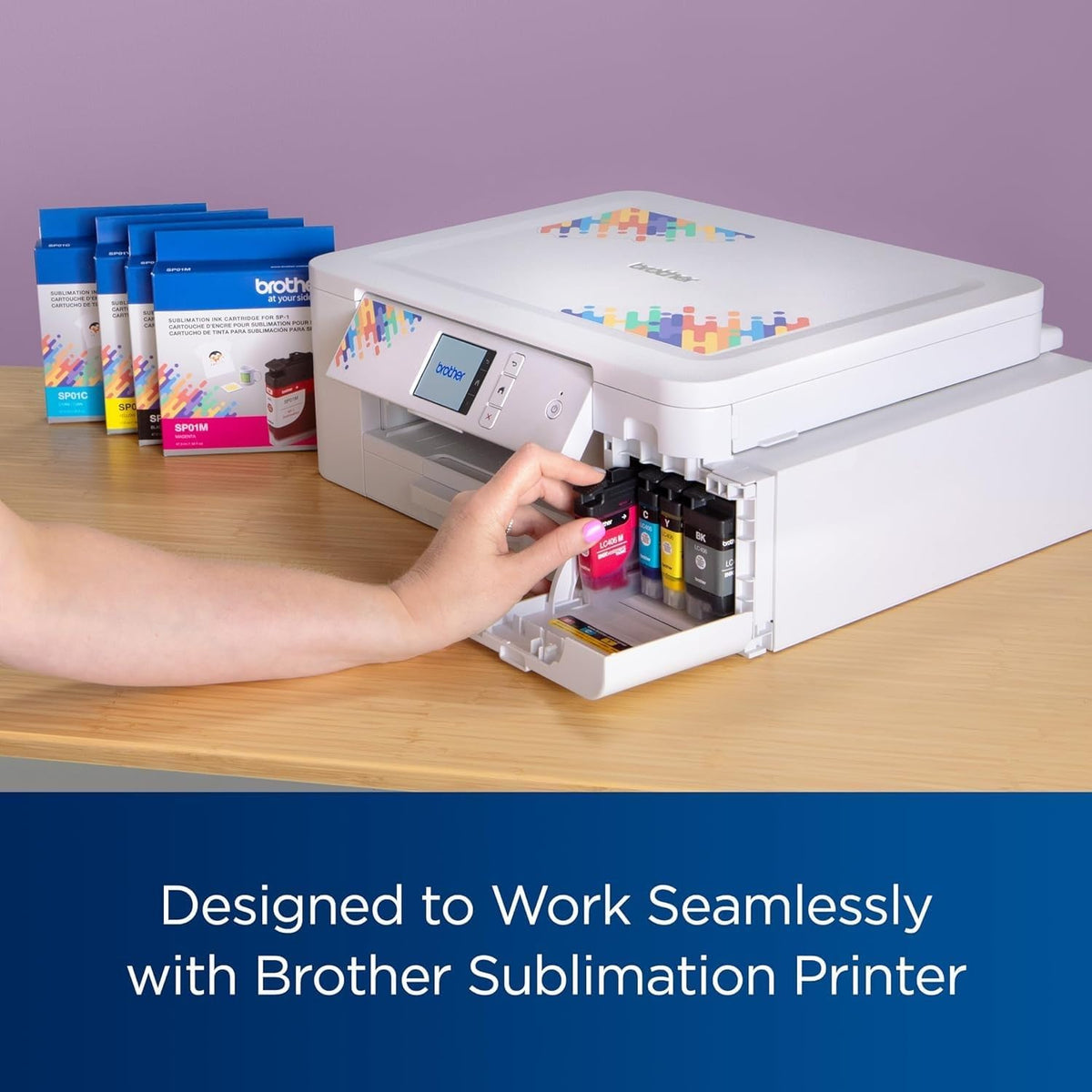 Genuine Brother SP01C Cyan Sublimation Ink Cartridge for SP-1 Sublimation Printer 47ml