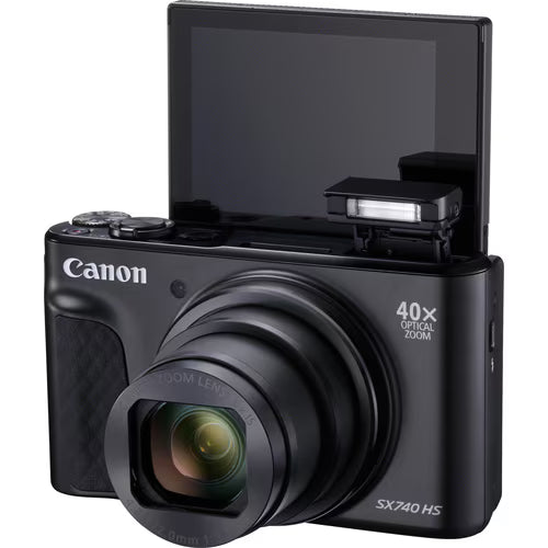 New Canon PowerShot SX740HS Compact Digital Camera 40x Zoom BLACK+Wty