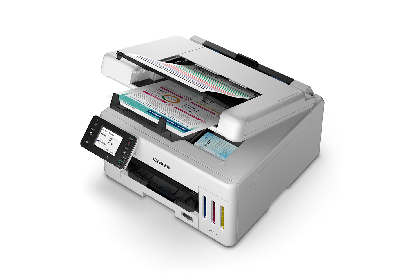 Canon MegaTank GX6560 3-in-1 Multifunction Ink Tank Printer GI66 Ink Bottle - Space Saver