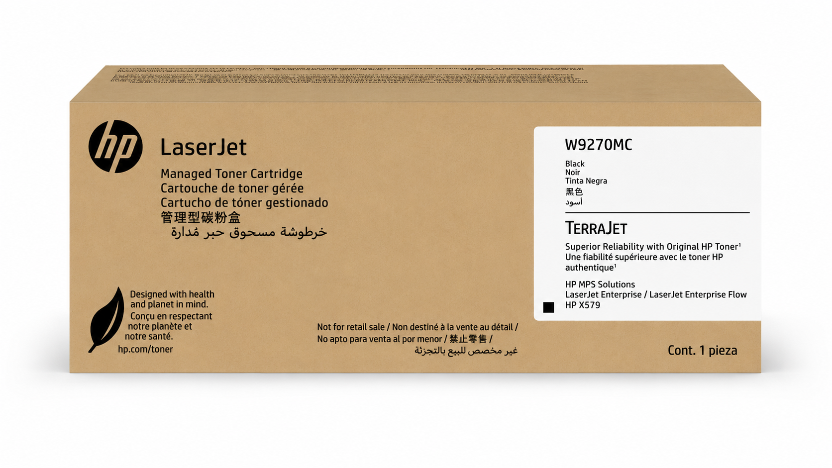 HP W9270MC Black Managed Original LaserJet Toner Cartridge 44,000 Pages