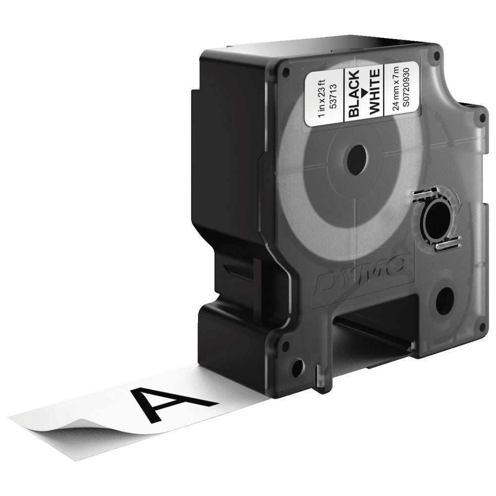 Genuine DYMO D1 Label Tape 24mm x 7m Black on White – LabelManager & LabelWriter