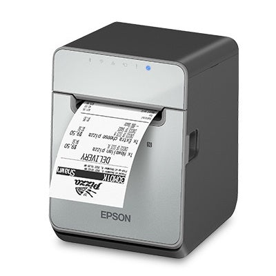 EPSON TM-L100 Linerless Label Printer – ETH/SER/USB – Includes PSU – Black